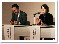 益田 文和 氏と百瀬 則子 氏